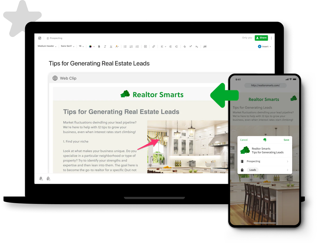 screenshot of Evernote Teams
